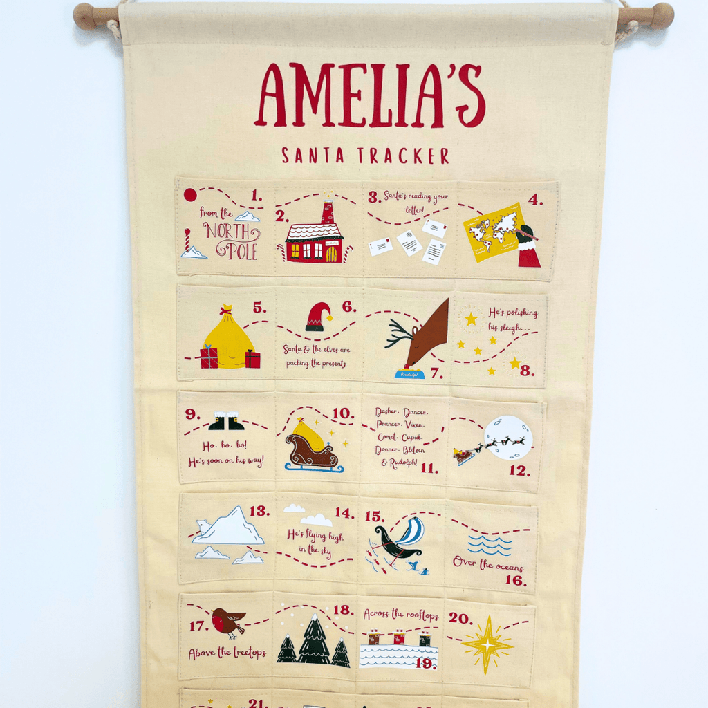 Personalised Santa Tracker Advent Calendar | Custom Made for Kids & Family - Joe’s Haven
