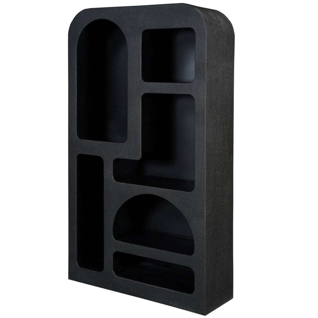 Bookcase Large Otis Geometric Black - Joe’s Haven