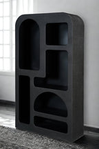 Bookcase Large Otis Geometric Black - Joe’s Haven