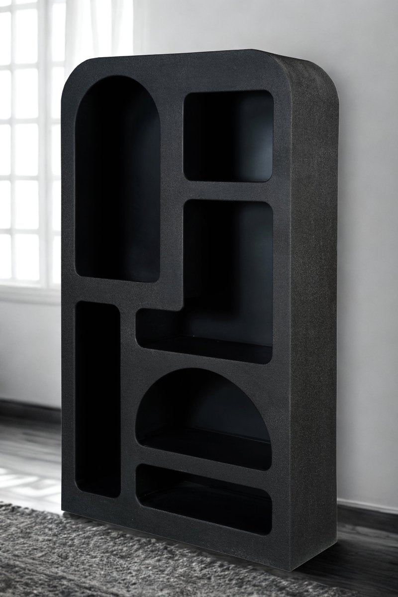 Bookcase Large Otis Geometric Black - Joe’s Haven