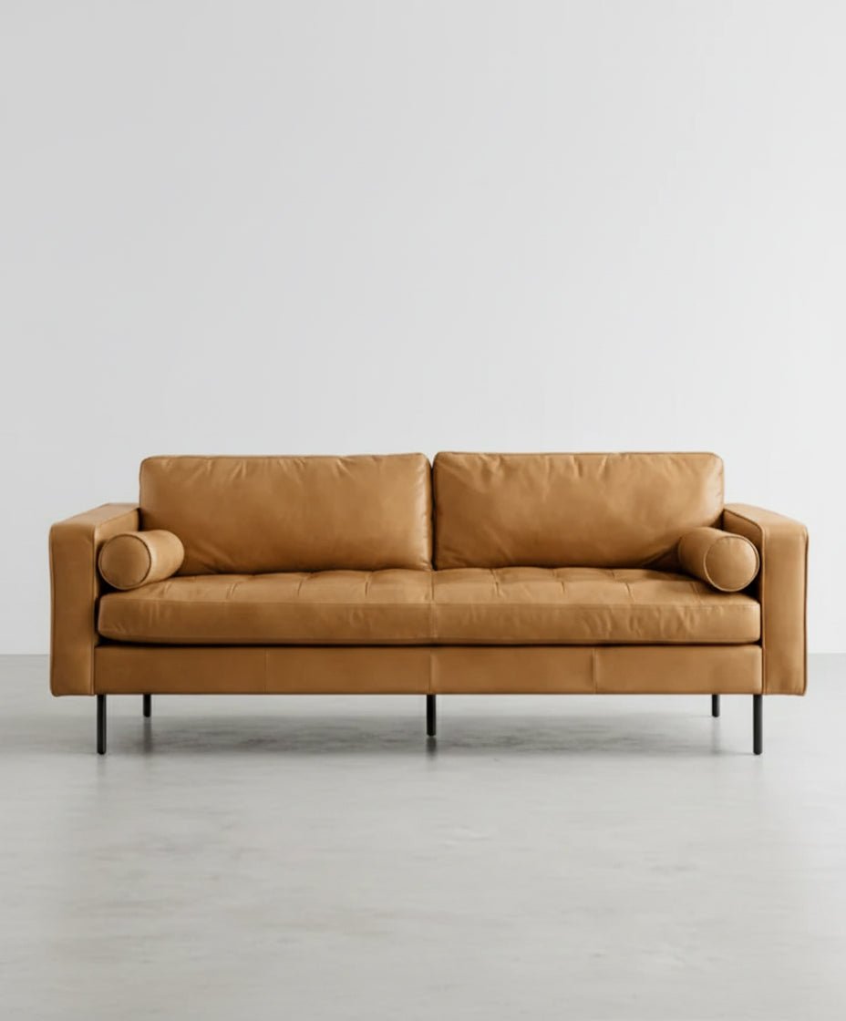 Porto Two Seater Sofa, Real Leather - Joe’s Haven