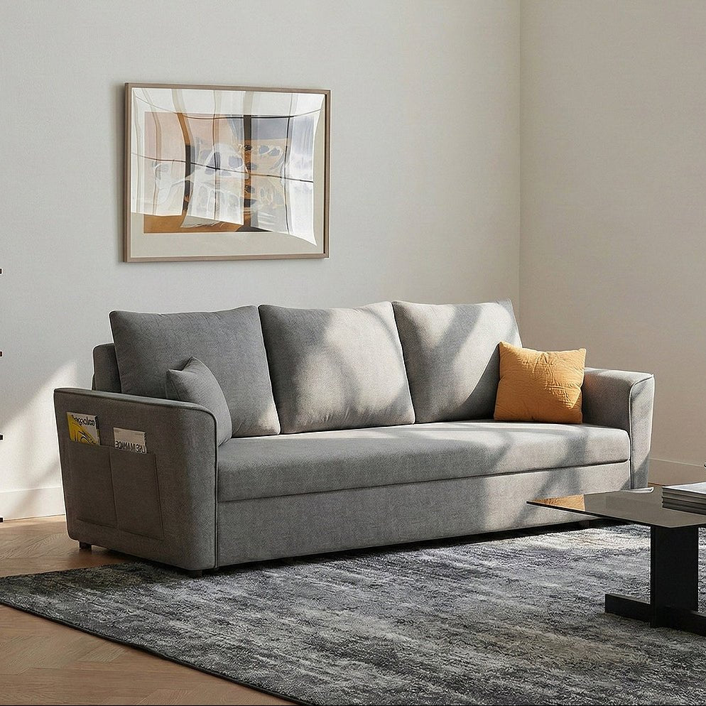 Gertrude Sofa Bed Single Seater, Two Seater, Linen - Joe’s Haven