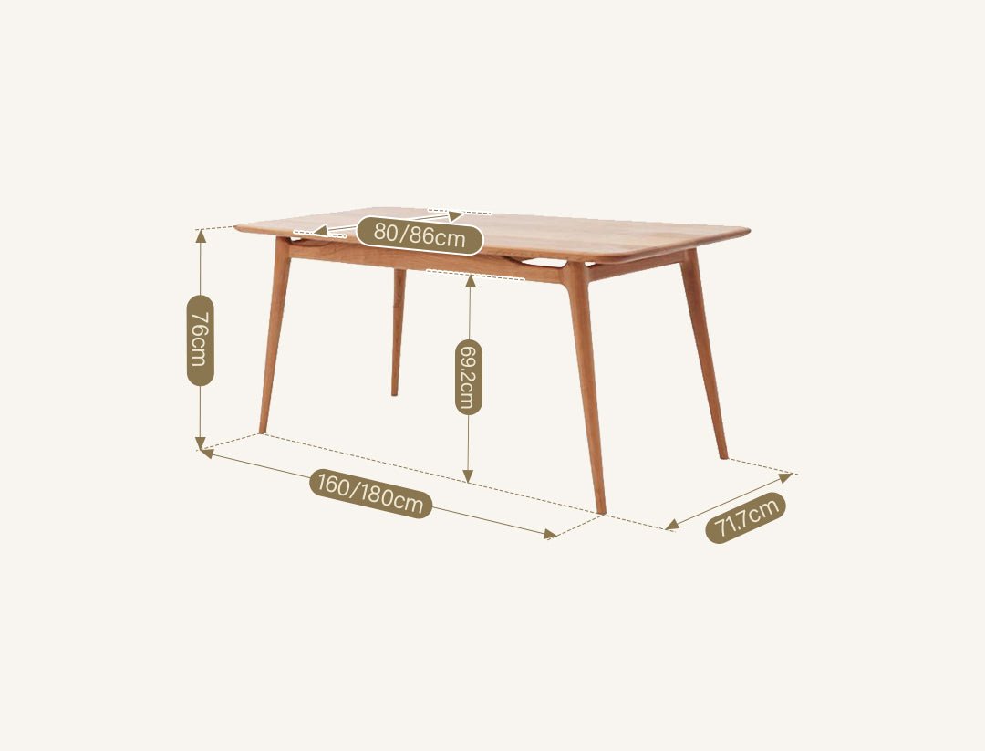 Giano Dining Table, Oak - Joe’s Haven