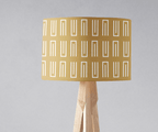 Gold and White Geometric Lampshade - Joe’s Haven