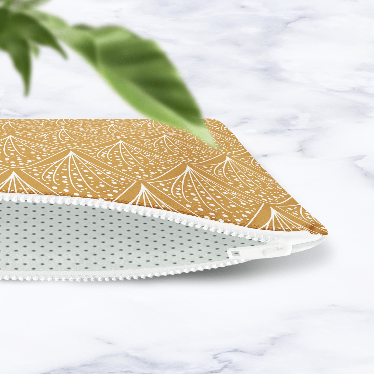 Gold Abstract Make Up Bag - Joe’s Haven