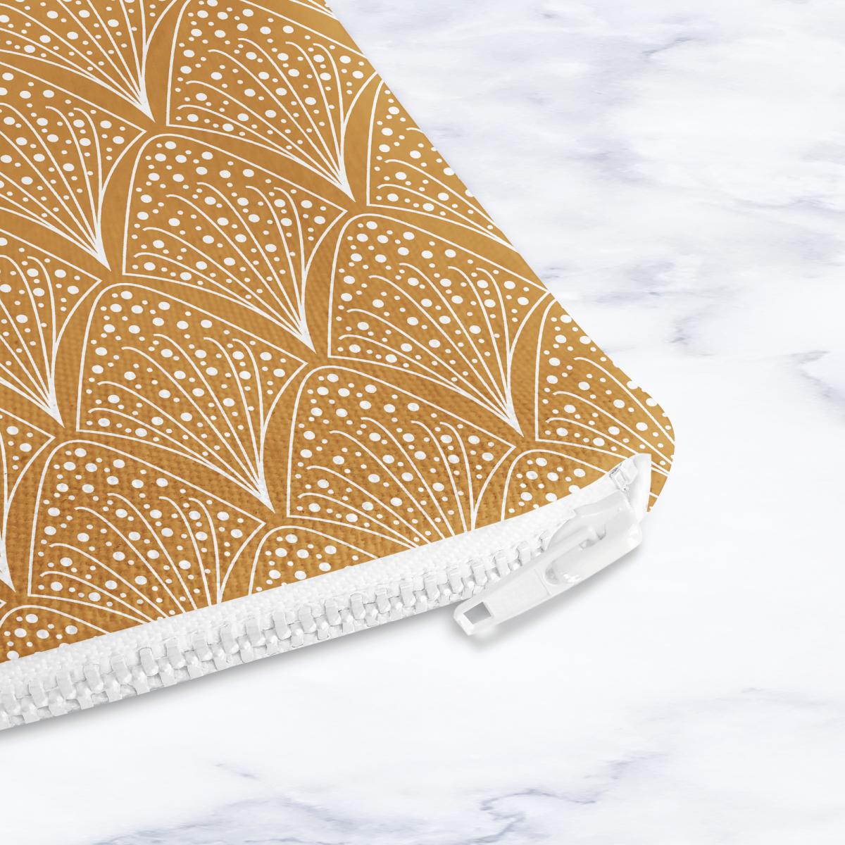 Gold Abstract Make Up Bag - Joe’s Haven