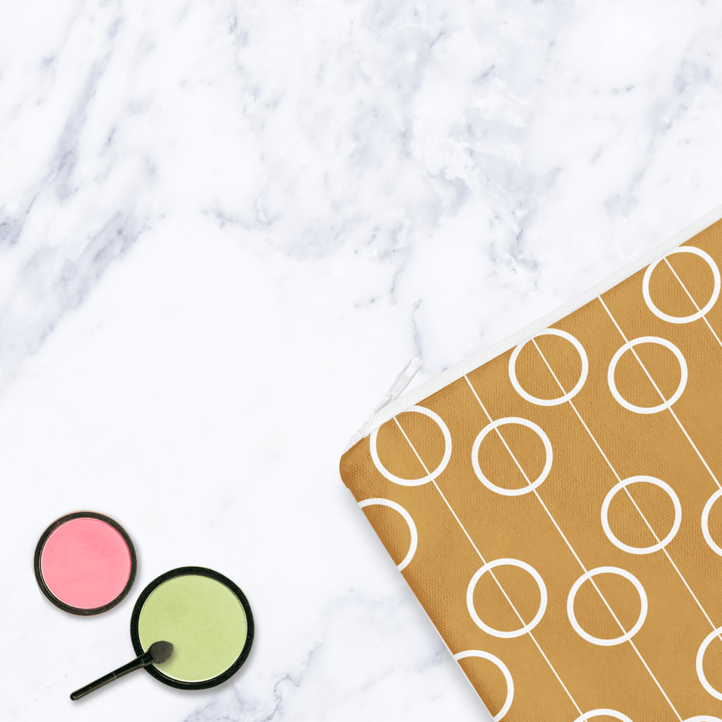 Retro Gold Make Up Bag - Joe’s Haven