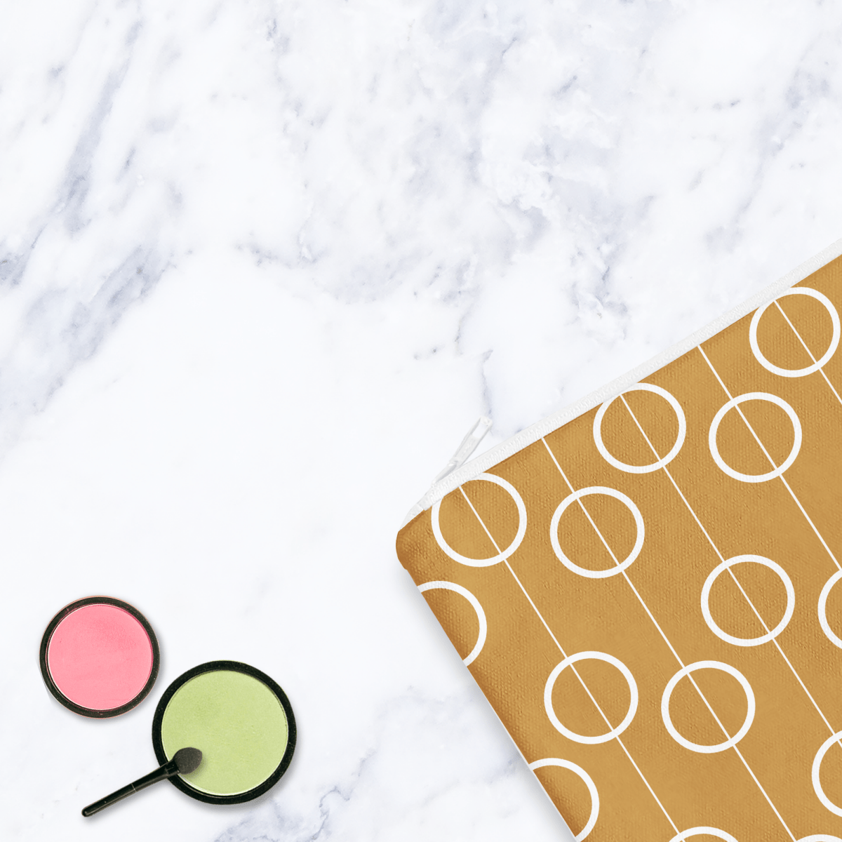 Retro Gold Make Up Bag - Joe’s Haven