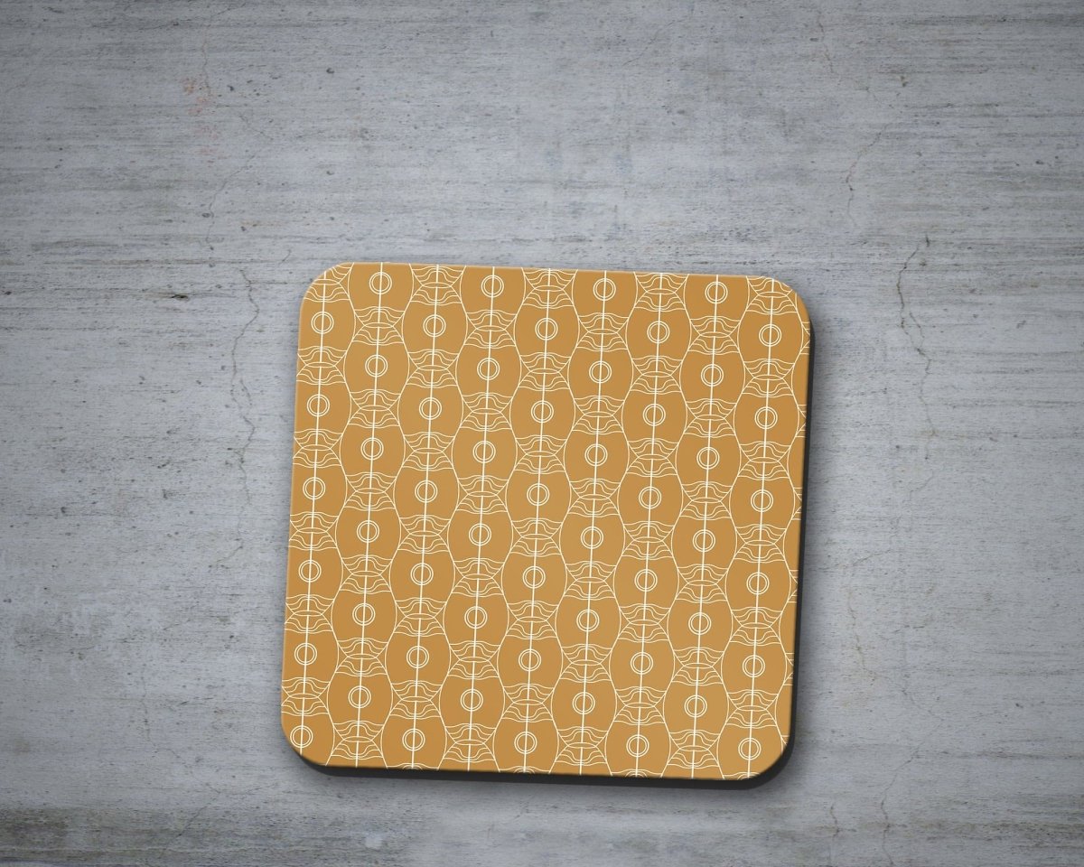 Gold Art Nouveau Retro Geometric Placemats, Set of 4 or Set of 6 - Joe’s Haven