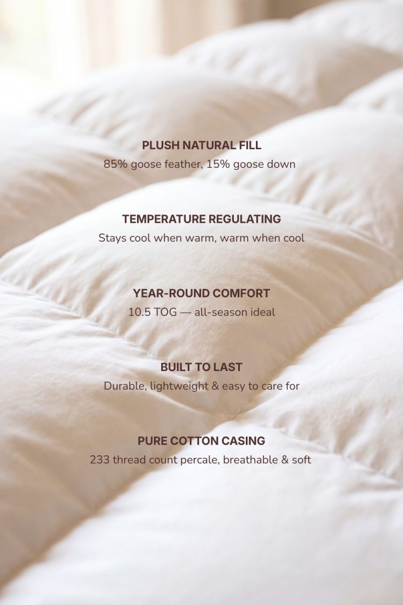Goose Feather & Down Duvet - Joe’s Haven
