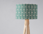 Green and Beige Geometric Lampshade - Joe’s Haven
