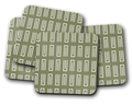 Green Geometric Coasters, Table Decor Drinks Mat - Joe’s Haven