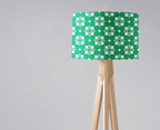 Green and White Geometric Tiles Design Lampshade, Ceiling or Table Lamp Shade - Joe’s Haven