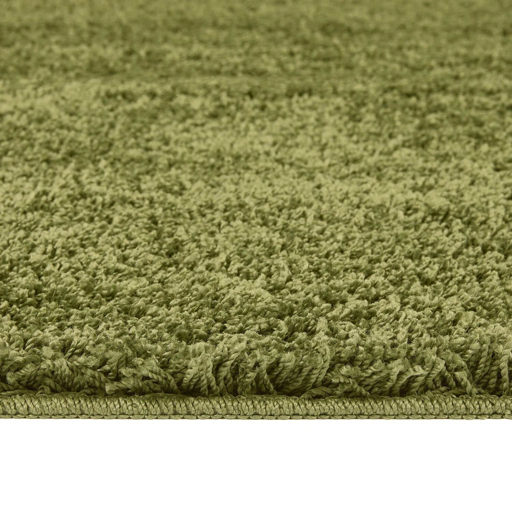Washable Olive Green Shaggy Rug - Joe’s Haven