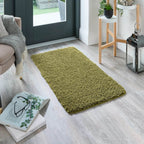 Washable Olive Green Shaggy Rug - Joe’s Haven