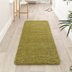 Washable Olive Green Shaggy Rug - Joe’s Haven