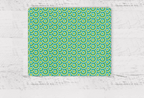 Green Retro 1970s Geometric Placemats, Set of 4 or Set of 6 - Joe’s Haven