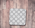 Grey and White Geometric Tiles Design Coasters, Table Decor Drinks Mat - Joe’s Haven
