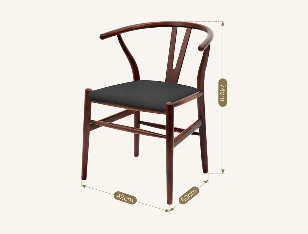 Gupta Dining Chair, Solid Wood & Rattan, Oak - Joe’s Haven