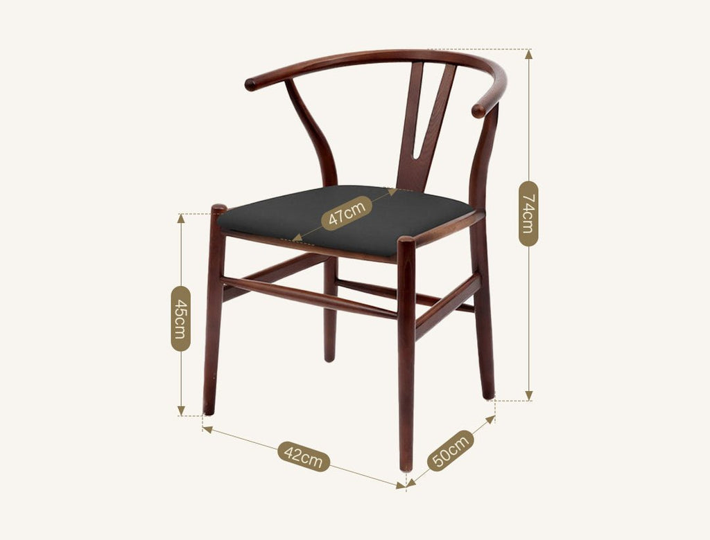 Gupta Dining Chair, Solid Wood & Rattan, Oak - Joe’s Haven