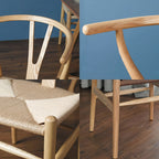 Gupta Dining Chair, Solid Wood & Rattan, Oak