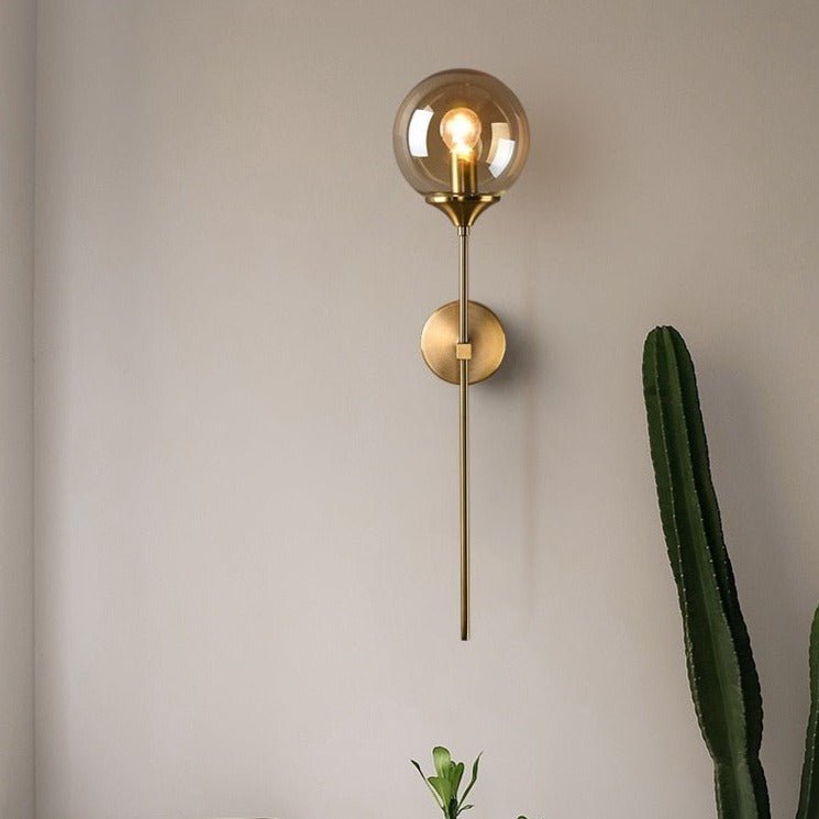 Sizzle Glass Wall Light - Sleek Elegant Design Warm Ambient Lighting - Joe’s Haven