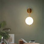 Gold Globe Wall Lamp - Luxury Bedroom Living Room Light Fixture - Joe’s Haven