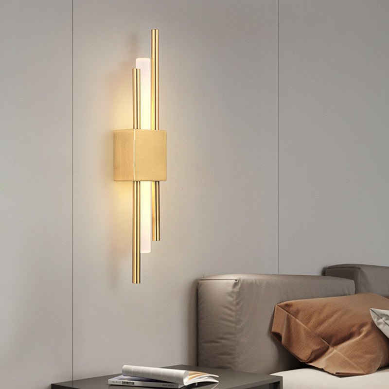 Emporium LED Wall Lamp Black Gold Warm Light Hard Wired Modern - Joe’s Haven