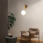 Gold Globe Wall Lamp - Luxury Bedroom Living Room Light Fixture - Joe’s Haven