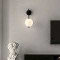 Black Globe Wall Lamp - Modern Minimalist Glass Shade Light - Joe’s Haven