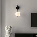 Black Globe Wall Lamp - Modern Minimalist Glass Shade Light - Joe’s Haven