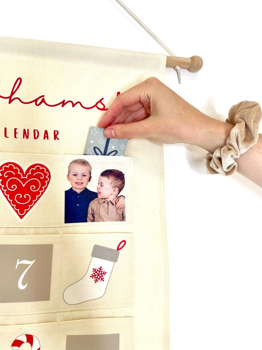 Personalised family advent calendar with family photos - Joe’s Haven