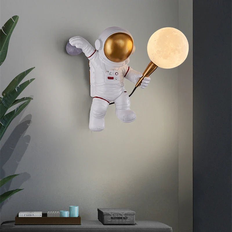 Astronaut LED Wall Light Plug In Moon Globe Kids Bedroom UK - Joe’s Haven