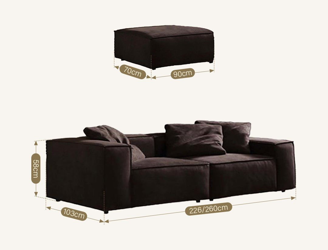 Hee Nordic Sofa, Two Seater, Three Seater Sofa, Corner Sofa, Suede - Joe’s Haven