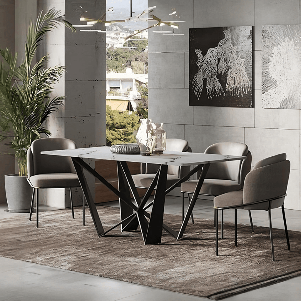 Helix Dining Table Set, Sintered Stone - Joe’s Haven