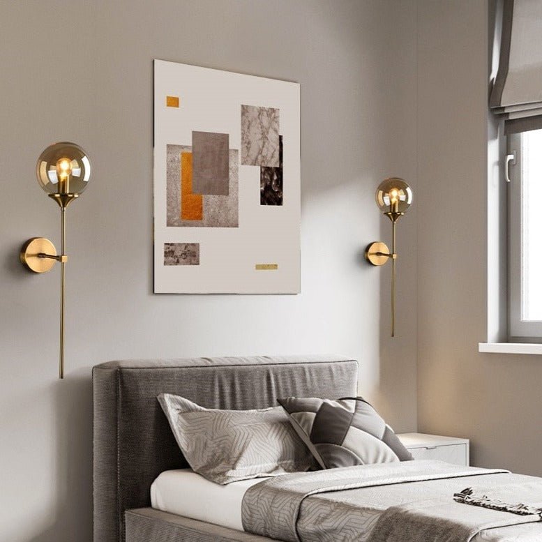 Sizzle Glass Wall Light - Sleek Elegant Design Warm Ambient Lighting - Joe’s Haven