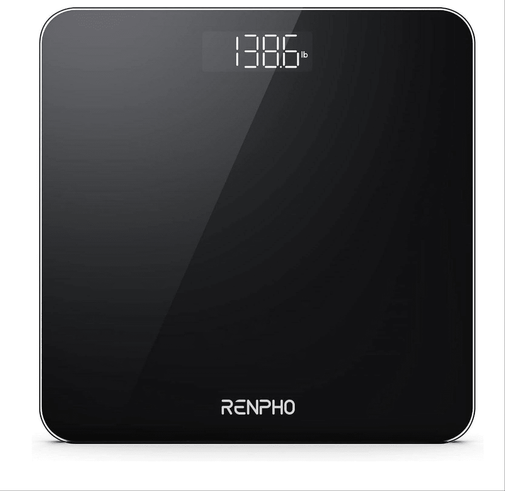 RENPHO Digital Bathroom Scale – High Precision, Black, 280x280mm - Joe’s Haven