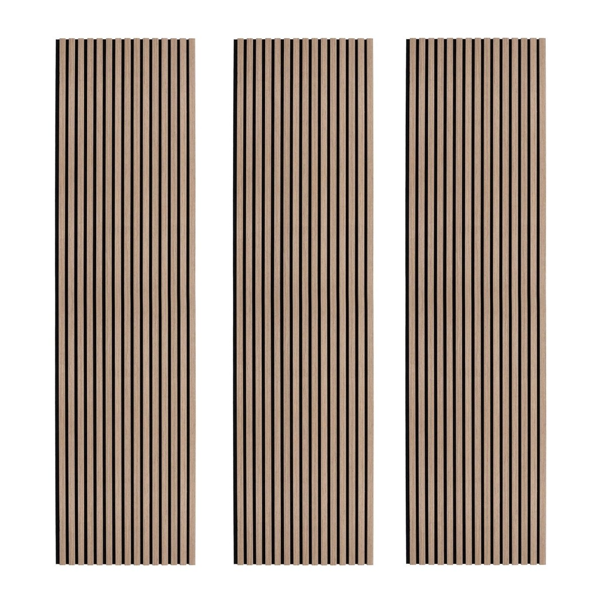 Acoustic Slat Wall Panel - Light Walnut - Joe’s Haven