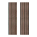 Acoustic Slat Wall Panel - Dark Walnut - Joe’s Haven