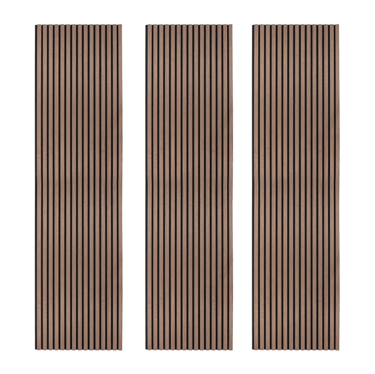 Acoustic Slat Wall Panel - Dark Walnut - Joe’s Haven