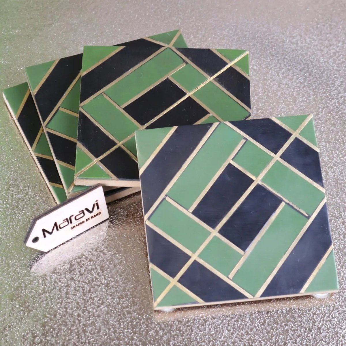 Panna Luxe Resin Coaster Set of 4 - Joe’s Haven