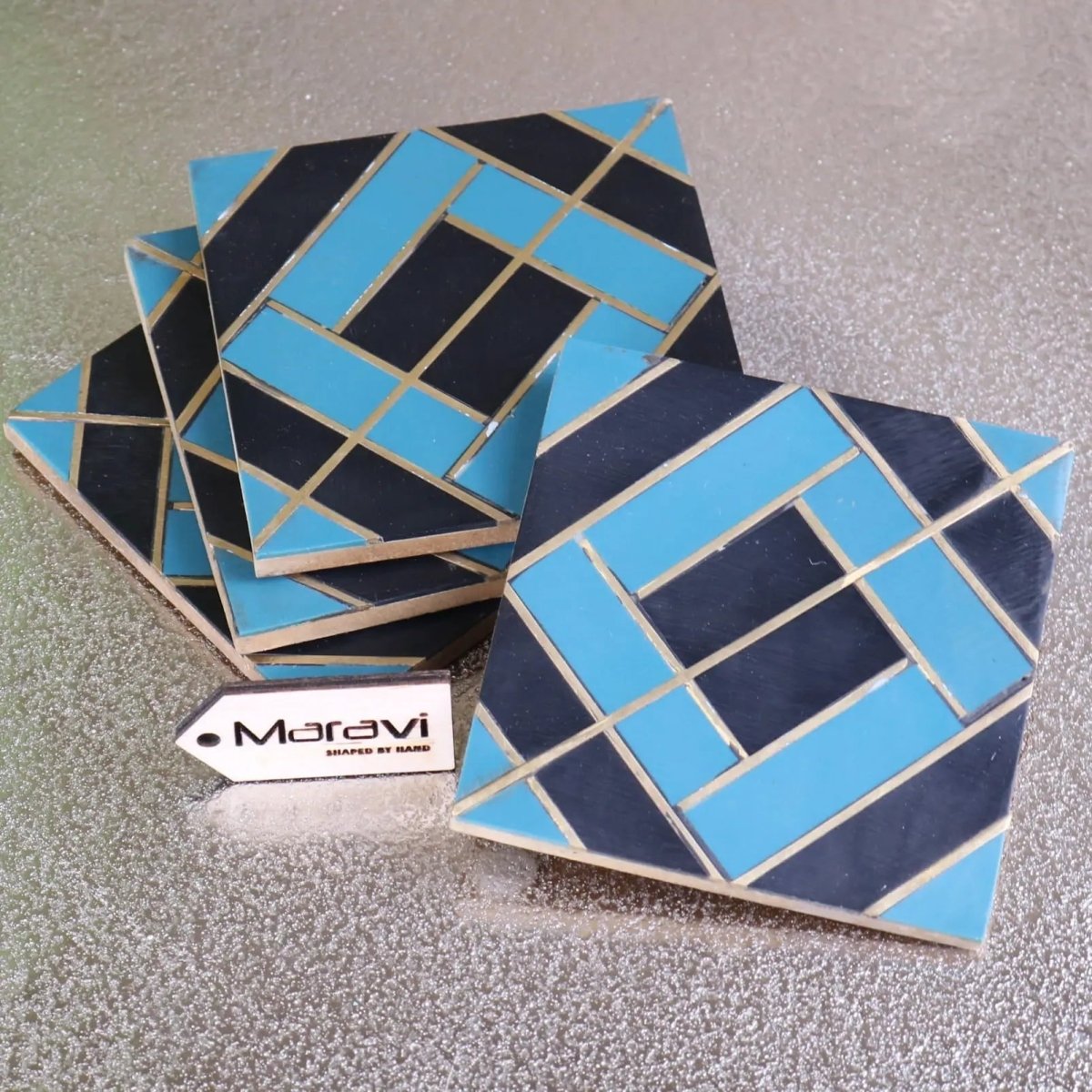 Panna Luxe Resin Coaster Set of 4 - Joe’s Haven