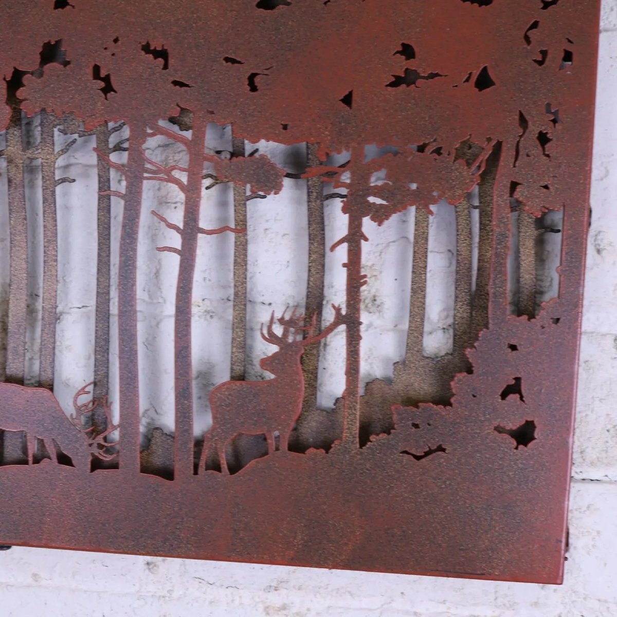 Bandipur Forest Silhouette Metal Garden Wall Art - Joe’s Haven