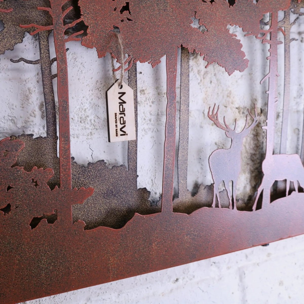 Bandipur Forest Silhouette Metal Garden Wall Art - Joe’s Haven