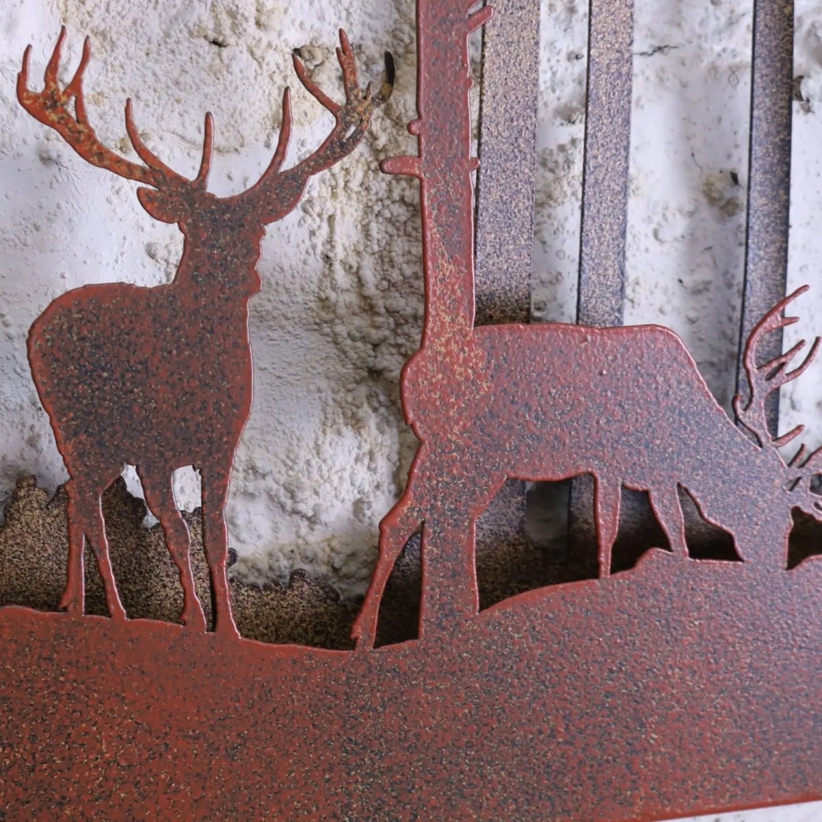 Bandipur Forest Silhouette Metal Garden Wall Art - Joe’s Haven