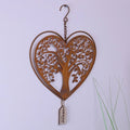 Neri Rustic Heart Wind Chime with Tree of Life - Joe’s Haven