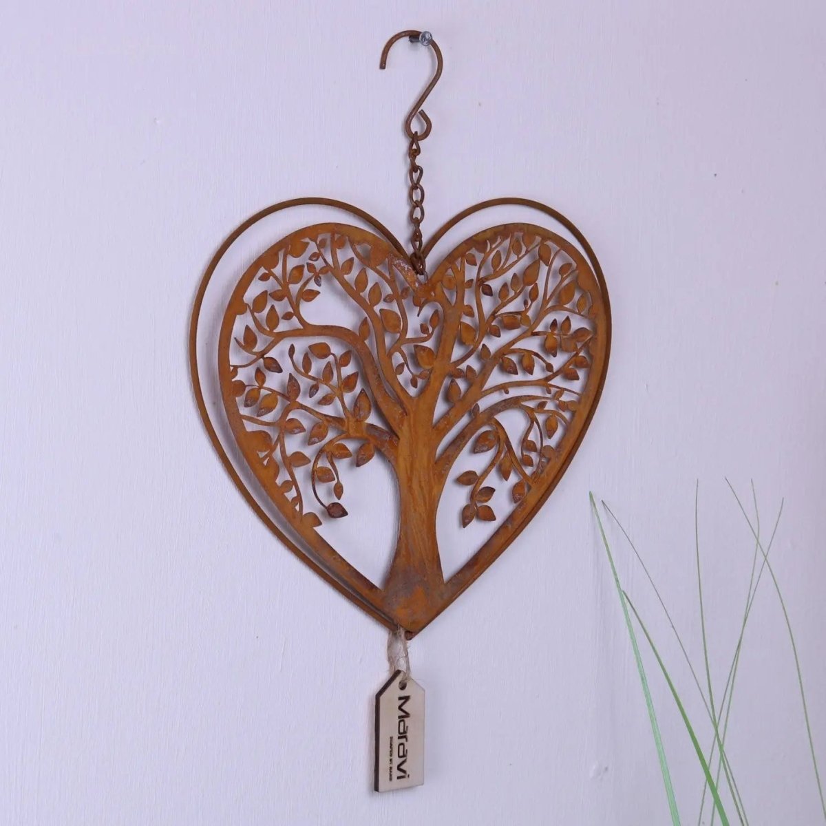 Neri Rustic Heart Wind Chime with Tree of Life - Joe’s Haven