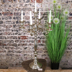 Zira Antiqued Gold 5 Candle Candelabra Centerpiece 84cm - Joe’s Haven