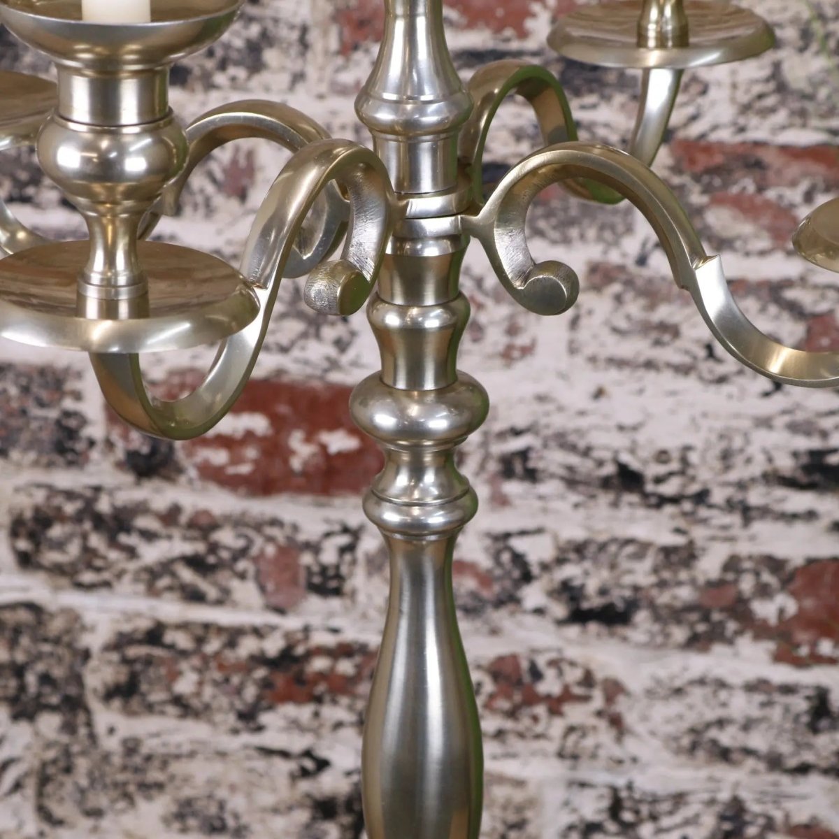Zira Antiqued Gold 5 Candle Candelabra Centerpiece 84cm - Joe’s Haven