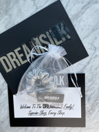 Silver Silk Scrunchie - Regular - Joe’s Haven